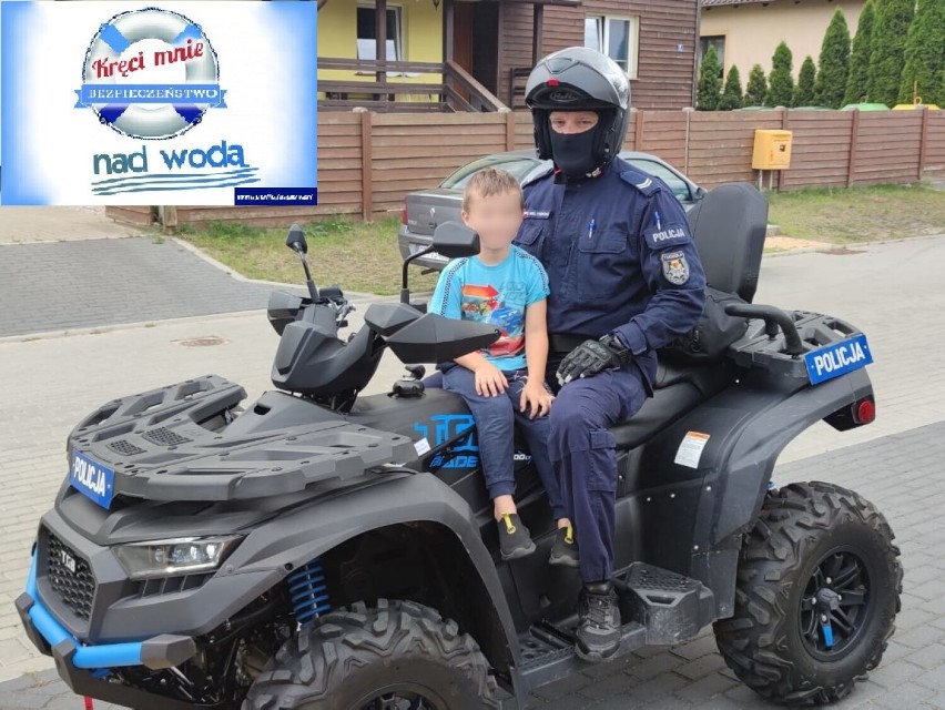 Na pikniku w Cekcynie policjanci mówili o bezpieczeństwie nad wodą