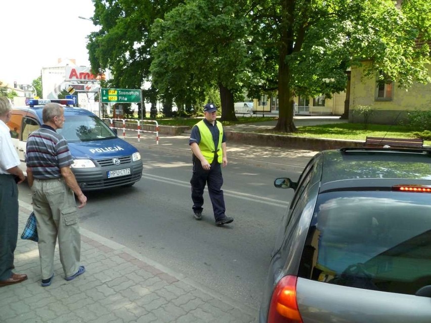 Wronki. Potrącił mężczyznę na pasach na ulicy Poznańskiej FOTO