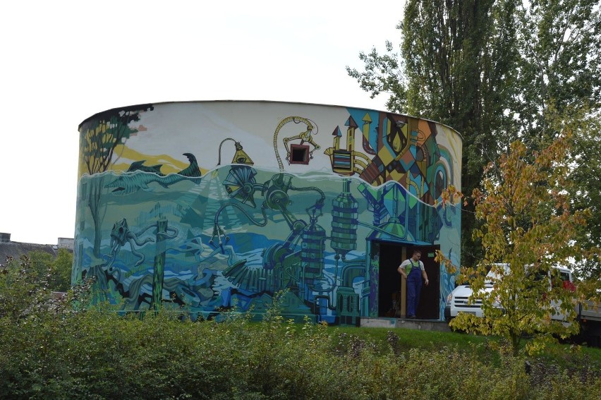 Mural Tybera zdobi już miejskie błonia w Łowiczu (Zdjęcia) 