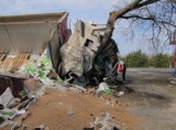 Wypadek w Firleju: Nie żyje kierowca ciężarówki (wideo, zdjęcia)