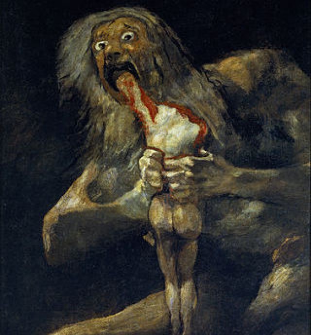 Fragment obrazu hiszpańskiego malarza Francisco Goi