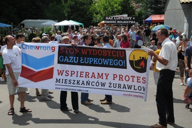 Tak wyglądał protest w Sitnie. Teraz protestujący zaplanowali pikietę pod ministerstwem