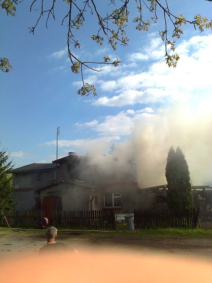Gardeja: Pożar w Czarnem Dolnem. Z ogniem walczyło 10 zastępów straży pożarnej