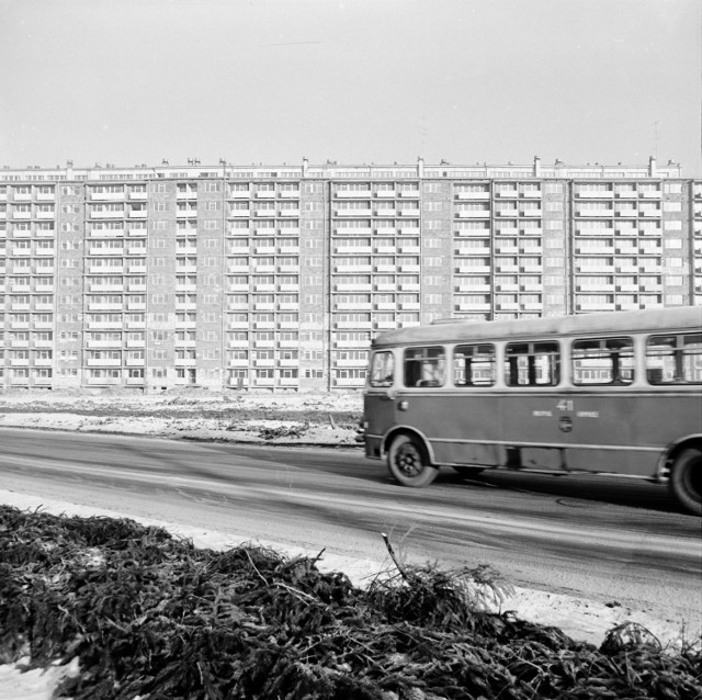 Osiedle Chabrów w Opolu - budowa deskowców w pierwszej połowie lat 70.