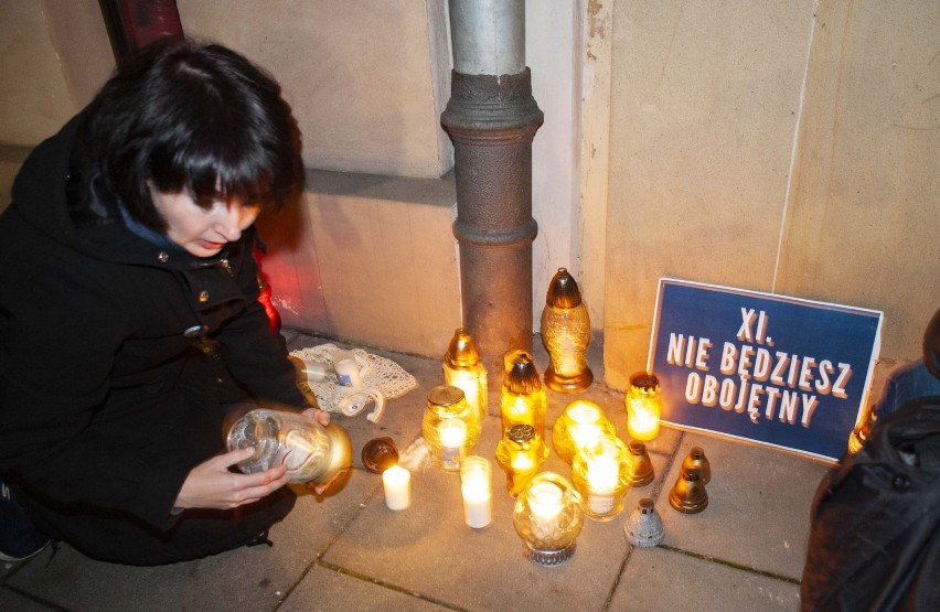 Protest pod siedzibą PiS w Krakowie