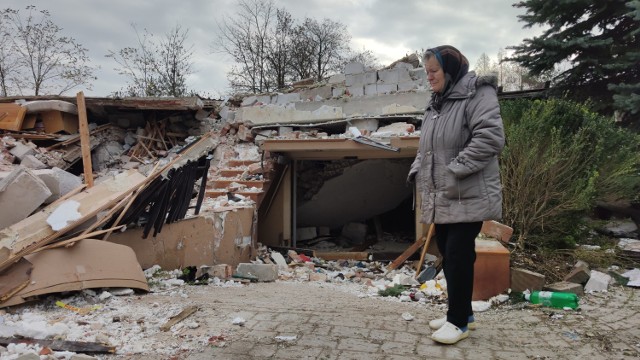 Wybuch gazu we Włodzimierzowie - tak wygląda miejsce eksplozji po zakończeniu akcji ratowniczej