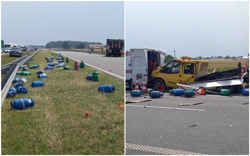 Wypadek na autostradzie A1