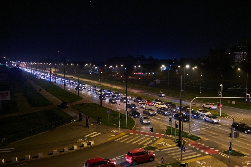 Samochodowy protest w Lublinie