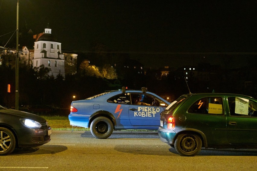 Samochodowy protest w Lublinie