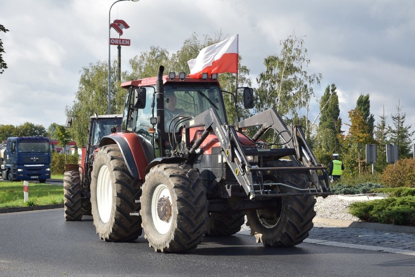 Rolnicy zablokowali krajówkę. Protest w Grodzisku Wielkopolskim 