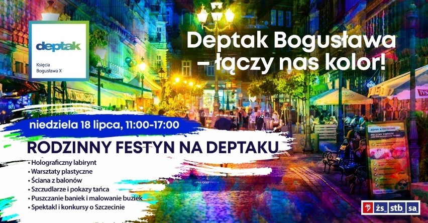 Kolorowy Deptak Bogusława w Szczecinie