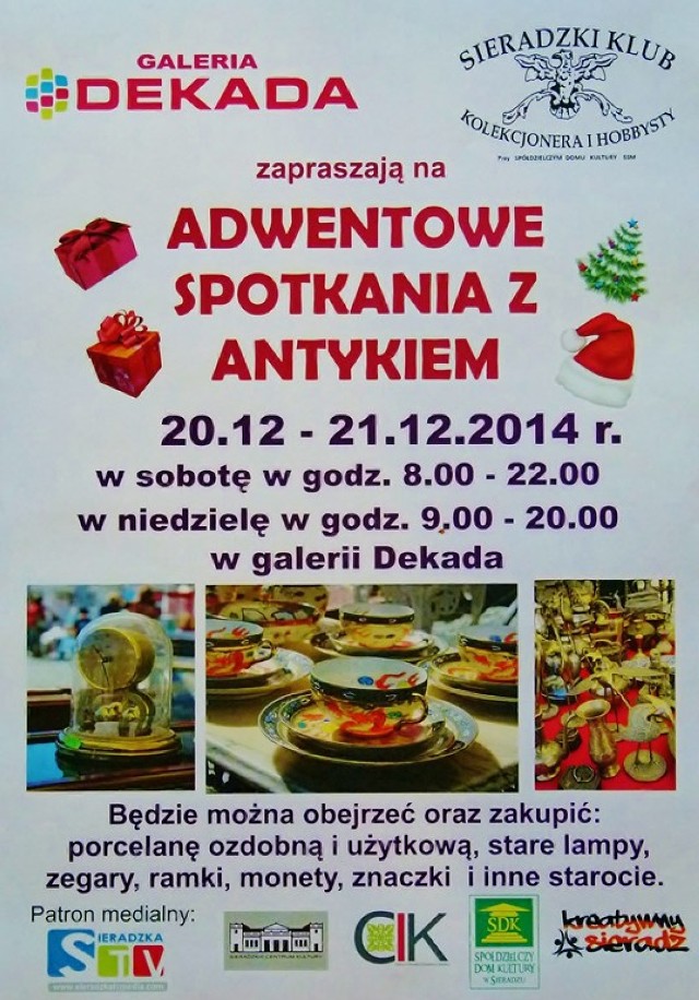 Adwentowe Spotkania z Antykiem w Sieradzu. To w przedświąteczny weekend