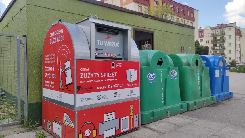Pojemniki na elektrośmieci w Piotrkowie