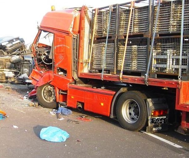 Wypadek na autostradzie A2