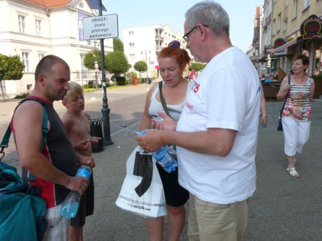 To była pierwsza akcja z cyklu „Tak dla referendum” w Malborku.