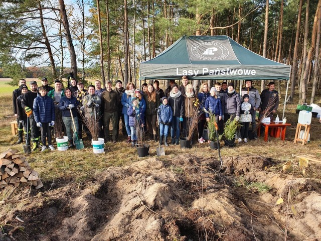 Leśnicy z Nadleśnictwa Nowa Sól dziękują uczestnikom sadzenia lasu w Siedlisku za owocną współpracę i liczne przybycie i tym razem zapraszają do Przyborowa