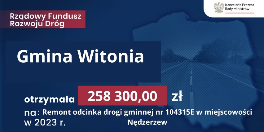 Ponad 2,6 mln złotych dla samorządów z pow. łęczyckiego. Pieniądze przeznaczone będą na remont dróg