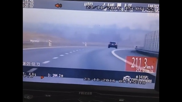 Piraci drogowi na Warmii i Mazurach. Niechlubny rekordzista jechał ponad 210 km/h