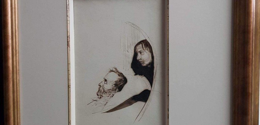 Rysunek "Antoni na łożu śmierci" można już oglądać w Muzeum w Tomaszowie Mazowieckim [ZDJĘCIA]