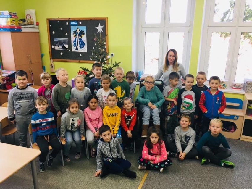 Stefanowo: Niepełnosprawna Katarzyna Śmiałek odwiedziła dzieci w przedszkolu - 11 grudnia 2019