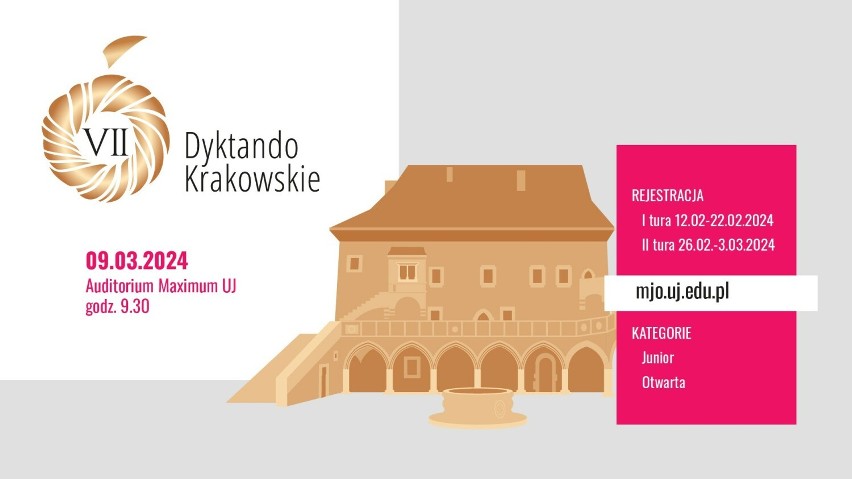 Można się już zapisywać na VII Dyktando Krakowskie - największy w Polsce konkurs ortograficzny