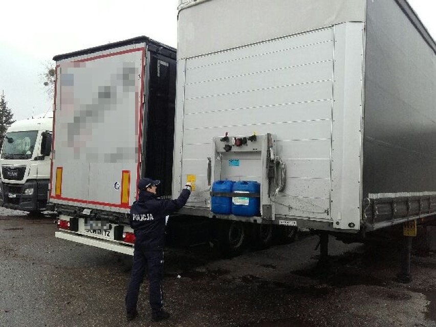 Obława policjantów CBŚP na złodziei ciężarówki w Fabianowie. Użyto broni