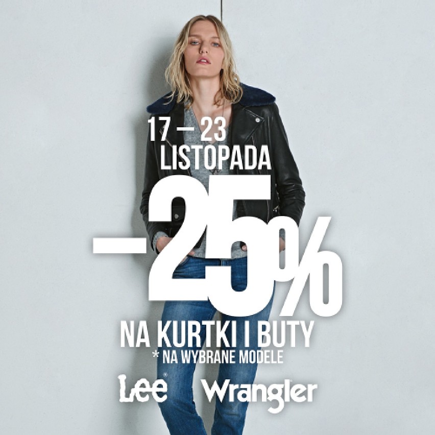 LEE WRANGLER

-25% na wybrane modele butów i kurtek