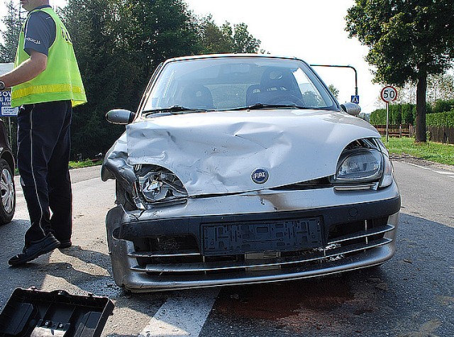 Wypadek w Przysiekach. Zderzyły się dwa samochody