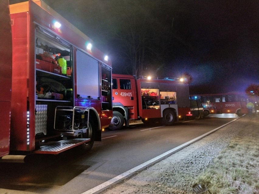 Wypadek na DW865 między Makowiskiem a Ryszkową Wolą. Jedna osoba trafiła do szpitala [ZDJĘCIA]