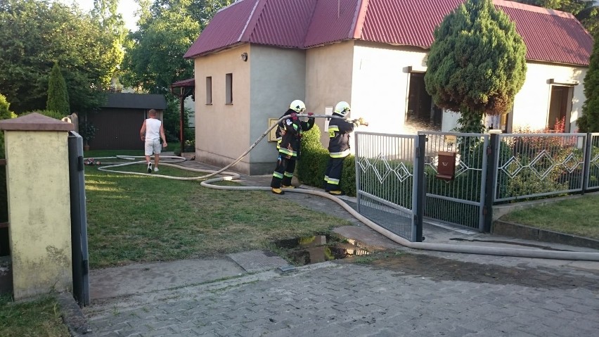 Podpalenie przy ul. Gorzyckiej w Ostrowie Wielkopolskim