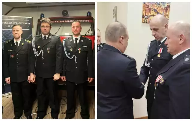 Strażacy z OSP Chocz i OSP Kwileń odebrali medale i odznaczenia