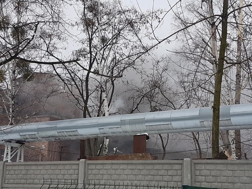 Pożar KWK Centrum w Bytomiu (6.02.2019)