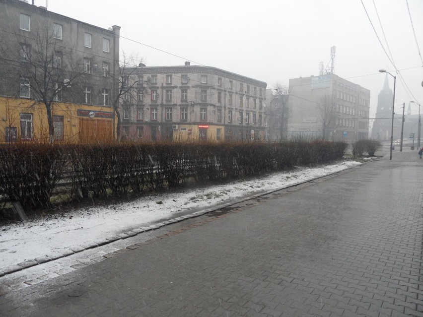Sypnęło się śniegiem w Świętochłowicach