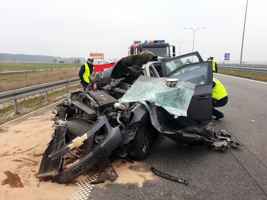 Śmiertelny wypadek na autostradzie A2 pod Strykowem