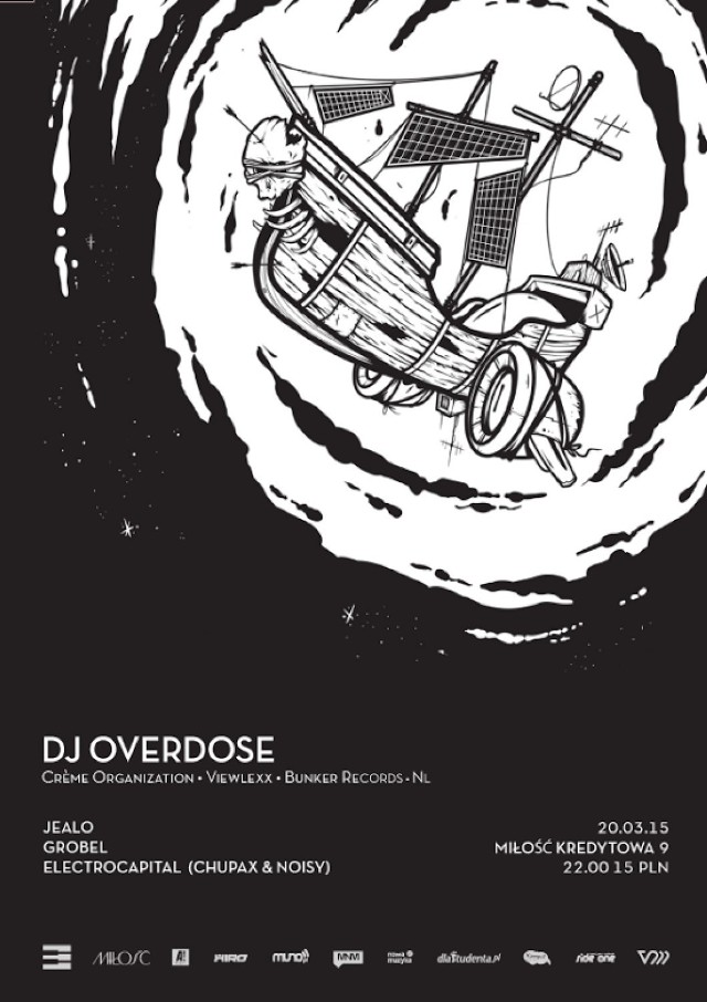DJ Overdose wystąpi 20.03 w klubie Miłość przy ul. Kredytowej 9.