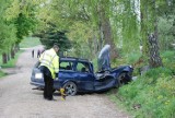 Nowy Klincz. Wypadek. Auto uderzyło w drzewo. Kierująca odmówiła badania alkomatem