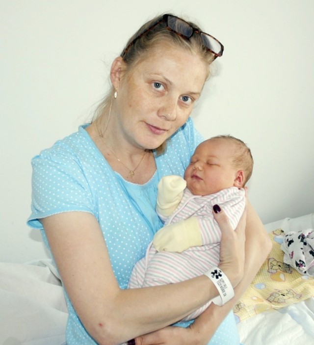 Lidia Czochór-Juszczyk z Tczewa, ur. 5.07.2017 r., godz. 14.50, 3700 g, 57 cm. Z mamą Katarzyną