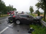 Śmiertelny wypadek koło Ostródy. Kierowca bmw zginął na miejscu [zdjęcia]