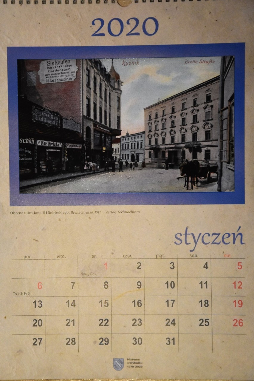 Kalendarz z przedwojennym Rybnikiem na 50-lecie Muzeum w Rybniku [ZDJĘCIA]