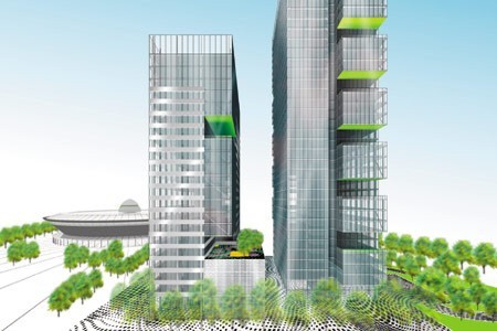 Firma Hines Polska chce budować dwie wieże w Katowicach. Na razie jest decyzja środowiskowa