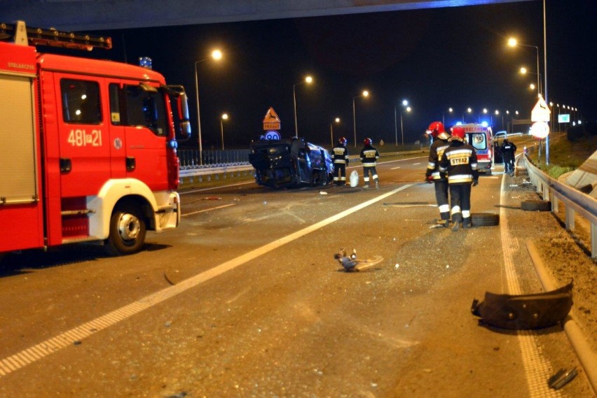 Poważny wypadek na trasie S5 w okolicach węzła Kobylniki