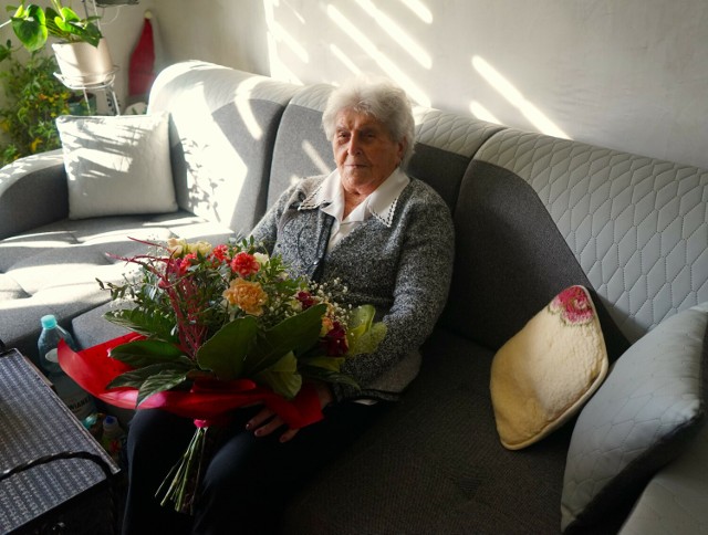 100-letnią Zofię Onik ze Skrzyszowa dobry humor nie opuszcza. Seniorka jest w świetnej formie