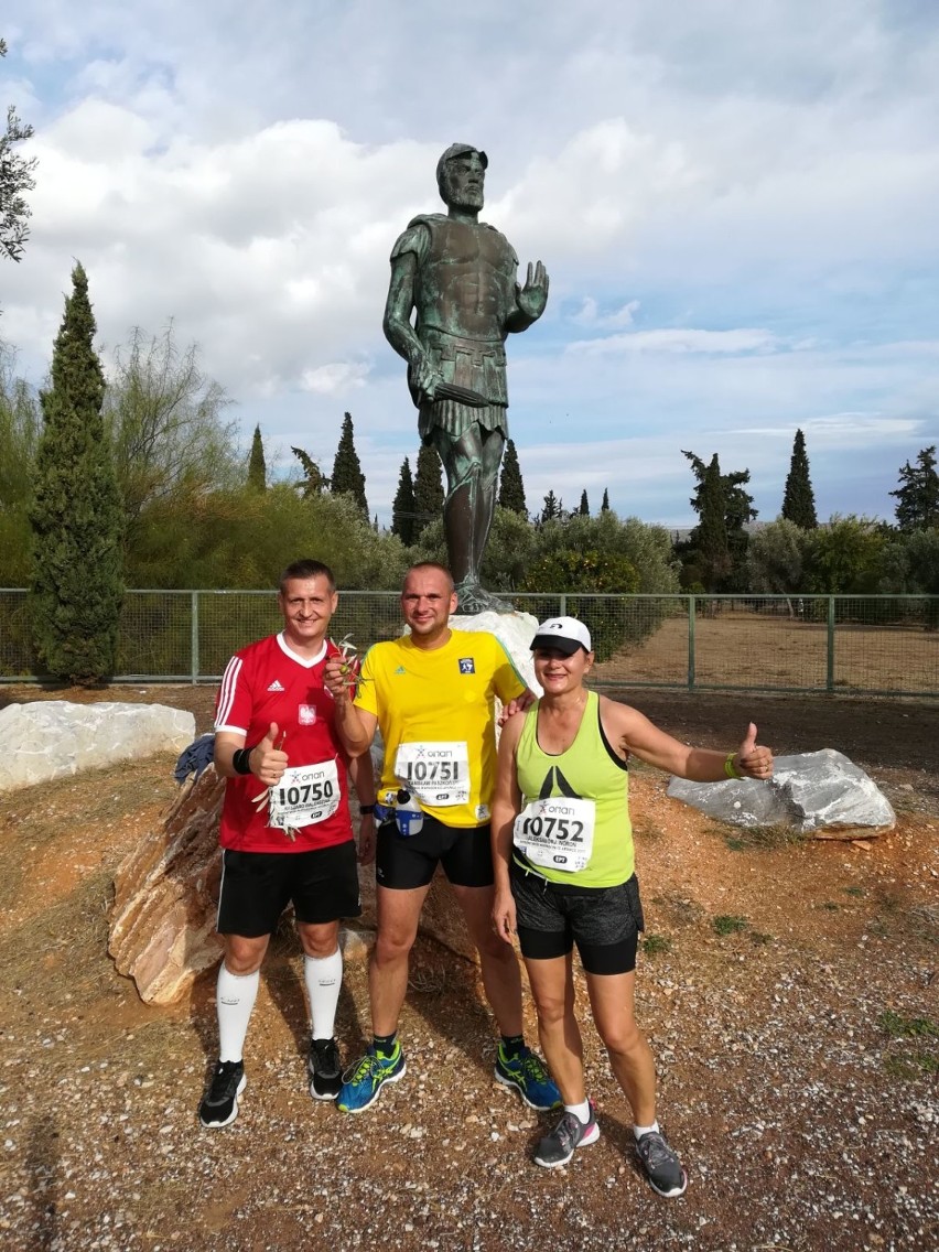 Biegacze z Malborka i okolic pokonali historyczną trasę z Maratonu do Aten