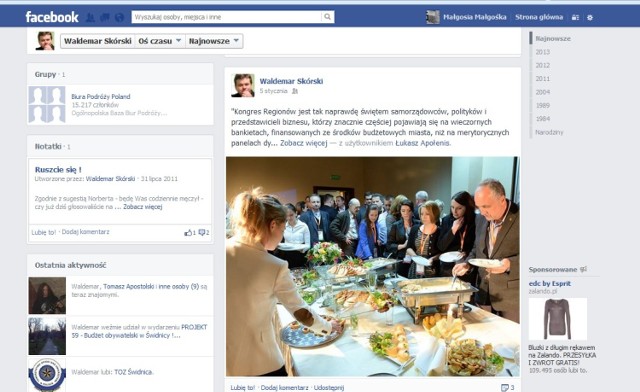 Świdnica: Wiceprezydent na FB krytykuje radnych
