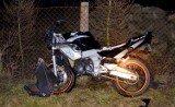 Wypadek w Lubiszewie: motor uderzył w samochód. Ranny kierowca w szpitalu