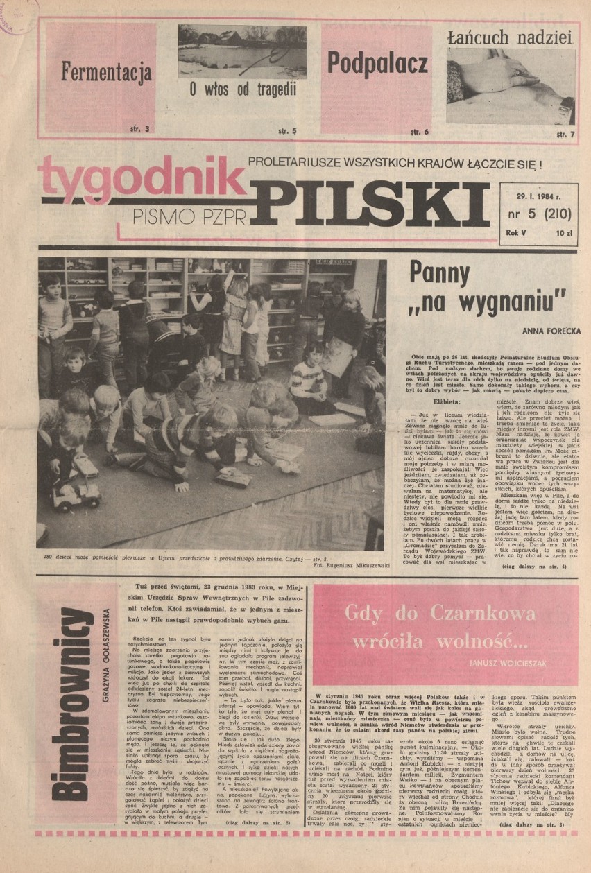 Rok 1984 - pilska prasa obchodziła srebrne gody, a rolnik szukał żony