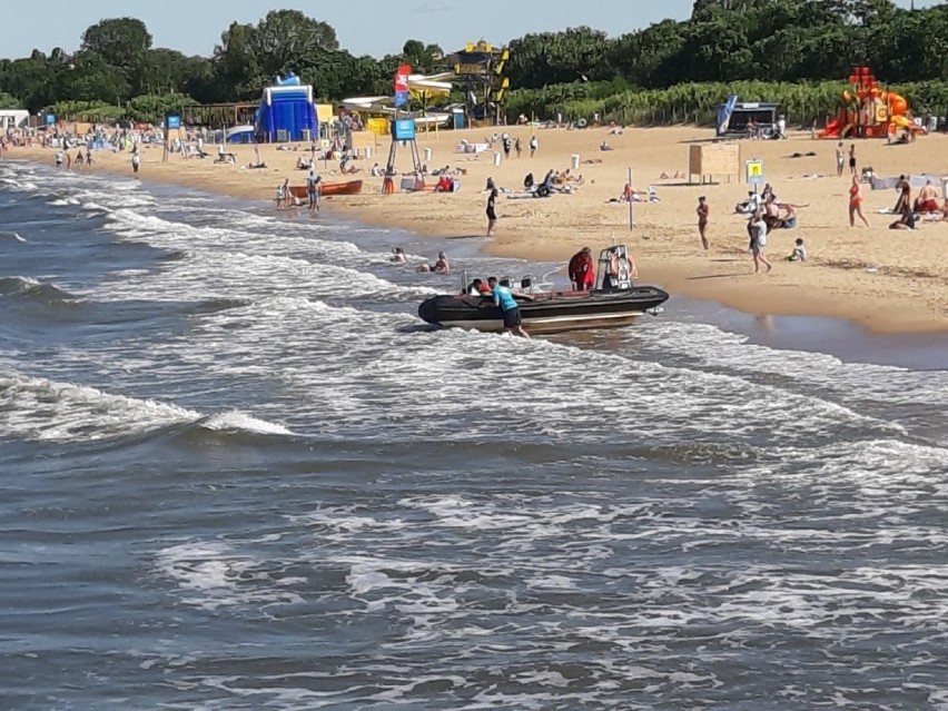 Nastolatek utonął w Gdańsku Brzeźnie 28.06.2019. Akcja...