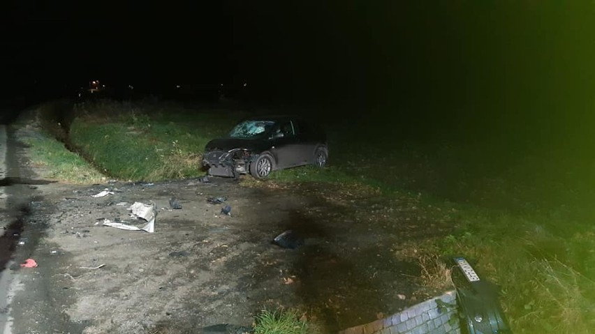 Wypadek za obwodnicą Nysy. Między Wyszkowem Śląskim i Kubicami zderzyły się dwa samochody