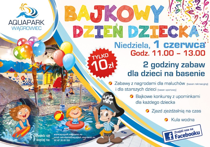 Aquapark Wągrowiec zaprasza wszystkie dzieci na "Bajkowy...