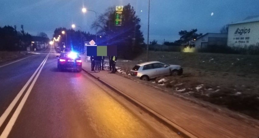 Policja na miejscu zdarzenia